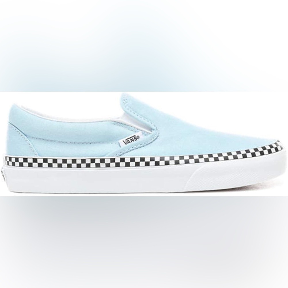 Vans low top trainers sneakers light blue white